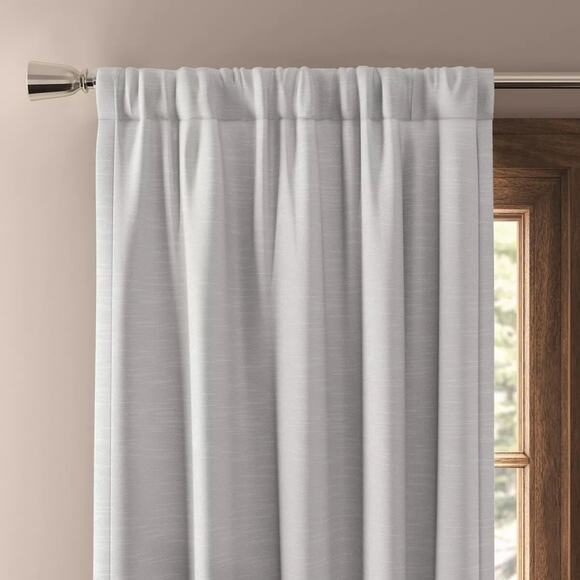 Threshold Blackout Henna Rod Pocket Curtain Panel 50x63" White (Snag)* - Picture 1 of 5